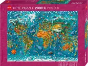 Map Of The World Jigsaw Puzzle, 2000 Piece