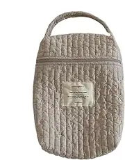 Diaper Caddy Organizer,Cotton Nursery Diaper Caddy Quilted Diaper Bag | Portable Diaper Organizer Soft Diaper Stacker Holds Pacifiers & Wipes