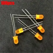 100Pcs Diffused Led 5Mm Orange Color Orange Light Super Bright New Ic yy