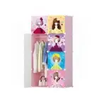 SOGA 8 Cubes Princess Design Portable Wardrobe Divide-Grid Modular Storage Organ