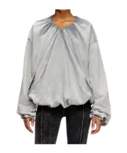 Diesel F-Indy Gathered Sweatshirt XXS,S,XS,M grey