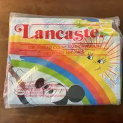 VTG NEW Disney Rainbow Mickey & Friends Twin Flat Sheet NOS Selected Seconds