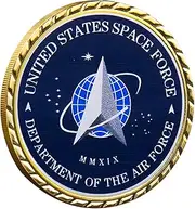 GARASANI Space Force Challenge Coin United States Air Force USAF US Space Force. Circular Case Included 0.3mm (Gold)