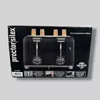 Proctor Silex | 4-Slice Extra-Wide Slot Toaster, Black | New