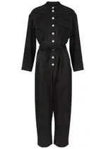 High Baseline Satin-crepe Jumpsuit - Black 40 (UK8 / S)