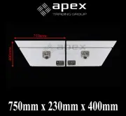 BRAND NEW TOOLBOX CHECKER ALUMINIUM UNDERTRAY TOOL BOX-UTE TRUCK STORAGE-U750CPW