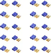 Ruimou 10 Pairs EC8-8mm Banana Plug (20 Female and 20 Male) Gold-Plated Copper Connector Plugs for RC Battery Motor Parts