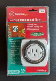 Westinghouse Indoor 24 Hr Mechanical Timer (For Electronics) Sealed