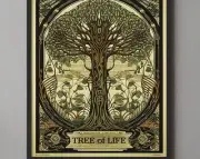 Tree Of Life Wall Art Print Large Nature Poster Home Decor Living Room Bedroom