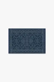 60' x 90' | Machine Washable Runner Rug | Kid & Pet Friendly | Indoor Rug | Leelu Navy Blue Rug | Ruggable