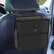 smilfuy Hanging Car Trash Can, Large Capacity Waterproof Leak-Proof Car Garbage Bag, Foldable Car Storage Bag Organizer, Multipurpose Car Interior Accessories for Most Vehicles (Small)