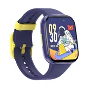 Bluetooth Kids Smart Watch 1.69" Screen Children Monitor Temperature Heart Rate Sleep BLE 5.0 - Blue