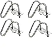 UtySty 4 Pack Cross Pipe Clamp for OD 3/4'' EMT Tube Clip Double U-shaped Screw Bolt Horizontal Vertical Connector Fixed Clasp Fixator Buckle for Farm Garden Greenhouse Water Plant Nursery