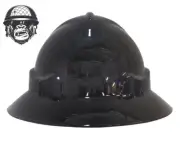 Custom Hydrographic Safety Hard Hat BLACK GLOSS PRO CHOICE WIDE BRIM