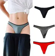 [WOWSKY] Men's Cotton Thong Sports T-Back - Comfortable and Stylish 3 Pack