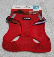 Voyager Step-in Air Dog Harness - All Weather Mesh Harness Red Size Medium- NEW