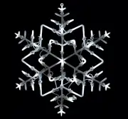 4 Northlight 18" LED Lighted Snowflake Christmas Window Silhouette Decoration