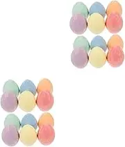 Tofficu 24 Pcs Painting Chalk in Egg Shape Chalkboard Paint Chalk Kids' Party Favors Bright Colors