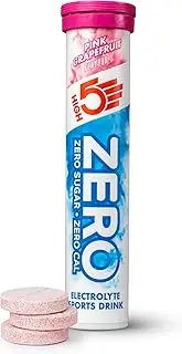 HIGH5 Zero Electrolyte Hydration Tablets Added Vitamin C (Pink Grapefruit, 20 Count (Pack of 1))