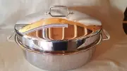 ALL-CLAD 10QT COVERED OVAL ROASTER WITH RACK (BRAND NEW IN ORIGINAL BOX)