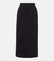 ['S Max Mara] 'S Max Mara Como cotton-blend pencil skirt UK 4 black