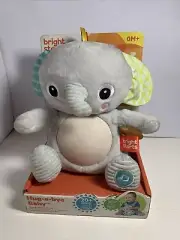 Bright Starts Hug-a-Bye Baby Musical Light Up Elephant Soft Toy. NEW In Box