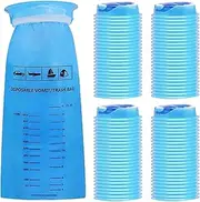 100 Travel Barf Bags, Auto Pregnant Women Barf Pocket,Small And Lightweight Emesis Bags For Morning Sickness, Physical Discomfort, Pregnancy, Nausea, And Long Trips