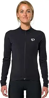 [Pearl iZUMi] Women's Pro Thermal Jersey, Insulated Cycling Long Sleeve, Form-Fitting Bike Jersey with Safety Elements