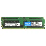 Crucial Kit 32GB (2x 16GB) 2666MHz DDR4 ECC RDIMM 288Pin 1.2V 2Rx4 Server Memory