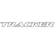 Tracker Boat Raised Decal 65610 | 44 1/2 x 3 3/4 Inch White Black