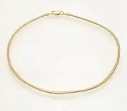 1.6mm Solid Snake Chain Link Ankle Bracelet Anklet Real 14K Yellow Gold