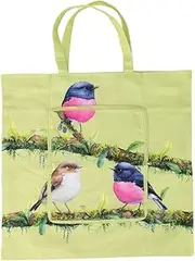 Maxwell & Williams Katherine Castle Bird Talk Tote Bag 40x40cm Pink Robins