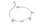 Pearly Love Charm Bracelet