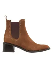 [Oxford] Jolanda Suede Chelsea Boots in Tobacco