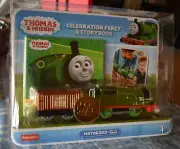 Thomas & Friends Trackmaster CELEBRATION PERCY & STORYBOOK Battery Operated NEW