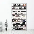 50 Pairs 10 Tiers Portable Steel Stackable Storage Shoe Rack Cabinet Organiser
