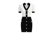 Balmain Braided pattern midi Dress
