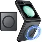 For Samsung Galaxy Z Flip 6 Case w/ Matte Magnetic Skin-Touch Translucent Cover