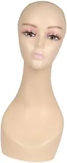 Eigell Bald Manikin Head Wig Holder Multifunctional Stable Training Head Wig Display Model for Jewelry Glasses Wigs Salon Props