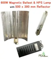 600W Magnetic Ballast Wing Reflector 600w HPS Lamp Hydroponics Grow Lighting Kit