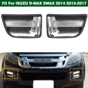 Pair LED Daytime Running Lights Fog Lights Lamps For Isuzu D-MAX DMAX 2014-2017