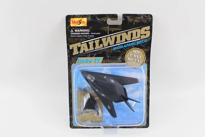 2001 Maisto Tailwinds Diecast Metal F-117A Nighthawk with Bonus Collector Stand