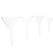 4pcs Science Experiment Funnels Clear Glass Filling Funnels Laboratory