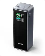 Anker Prime Power Bank, 27,650mAh 3-Port 250W Portable Charger for Travel, TSA-Approved, Smart App, for MacBook Pro/Air, iPhone 16/15/14 Series, Samsung, Laptops, and More (Charging Base Not Included)