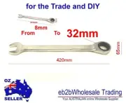 Combination Ratchet Ring & Open End Spanner chrome metric ratchet Wrench 8-32 mm
