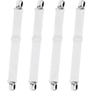 Bed Sheet Straps, Adjustable Elastic Fitted Sheet Straps Fasteners Non Slip M...