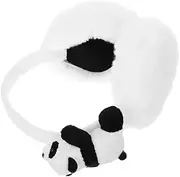 [WOFASHPURET] Panda Stuffed Panda Ear Muffs Winter Women Winters Warm Ear Muff Ear Warmers for Women Ear Covers Winter Ear Muffs for Ladies Fluffy Ear Muffs Ear Muffs Cute White Plush