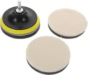 CVUTOVO 1 Set Car Polishing Pad Durable Wool Buffing Discs for Drill Polisher Includes Coarse and Fine Polishing Pads for Comprehensive Car Detailing Needs