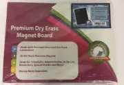 Weekly Dry Erase Meal Planner Board Calendar Fridge Magnet - 7 Day Magnetic Menu