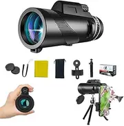 Stscope360 Monocular, STS Scope 360 Monocular Set for Adults with Smartphone Adapter & Tripod Portable Larger Vision Monoculars for Bird Watching Hunting Traveling Hiking Low Night Vision(10x42)